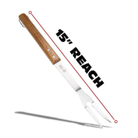 BBQ-Aid non-slip grip helps control when hands are greasy