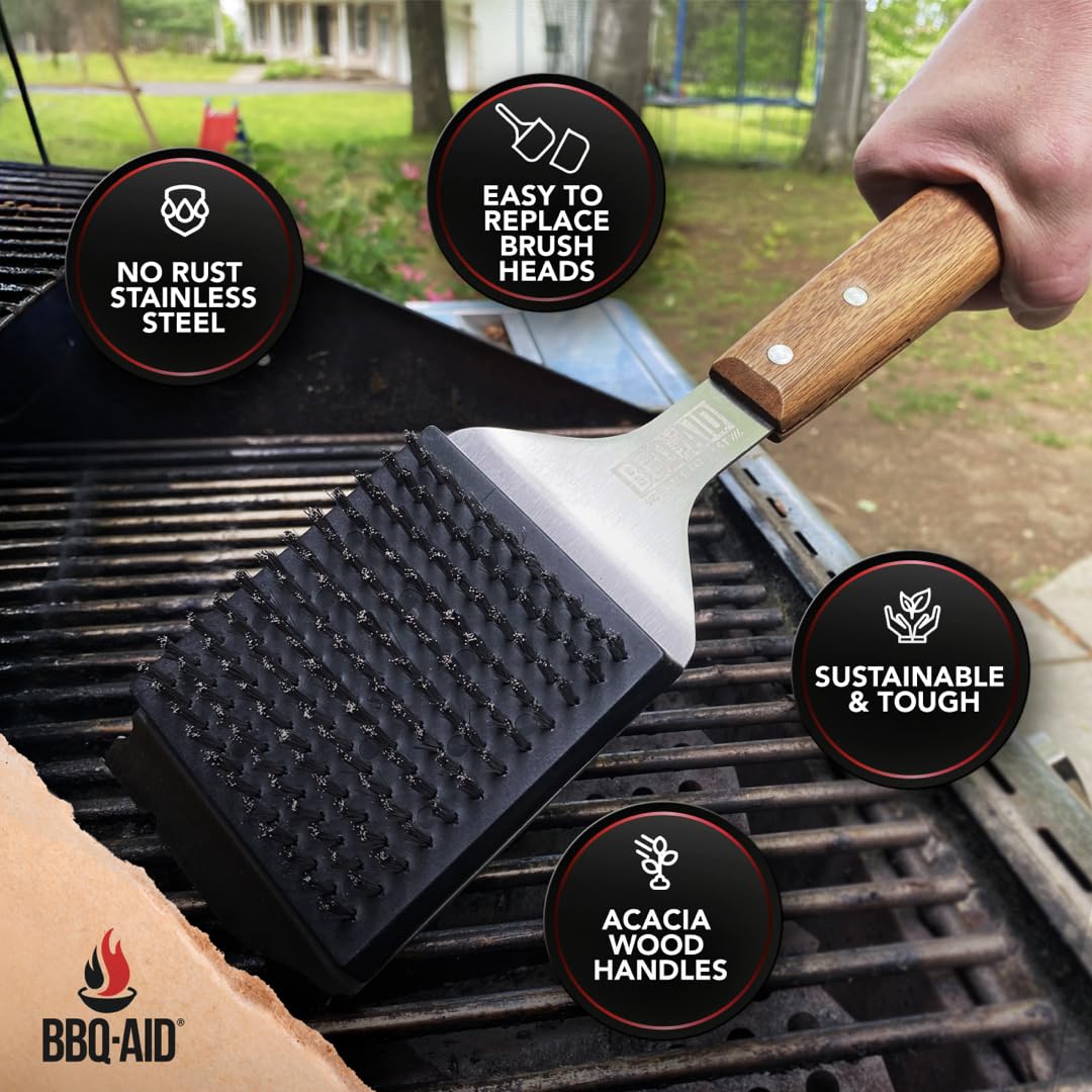 BBQ-Aid cleaning on hot surfaces up to 250°F safely.