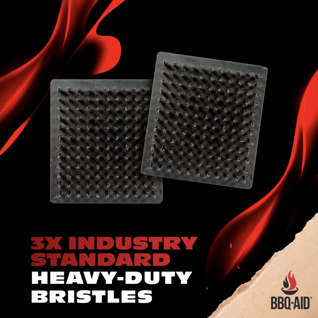 BBQ-Aid no-scratch grill brush protects porcelain and ceramic surfaces.