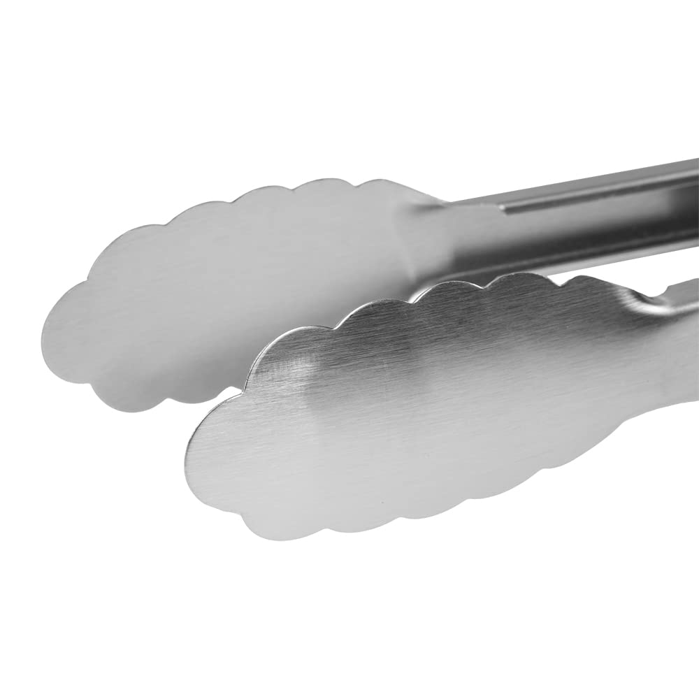 Professional-grade tongs ideal for flipping, turning, and serving meats.
