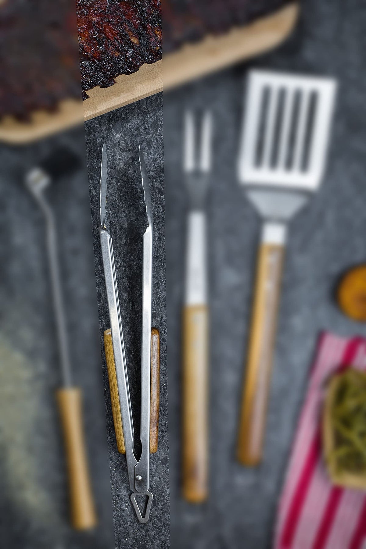 17-inch length accommodates large grills and outdoor cooking.