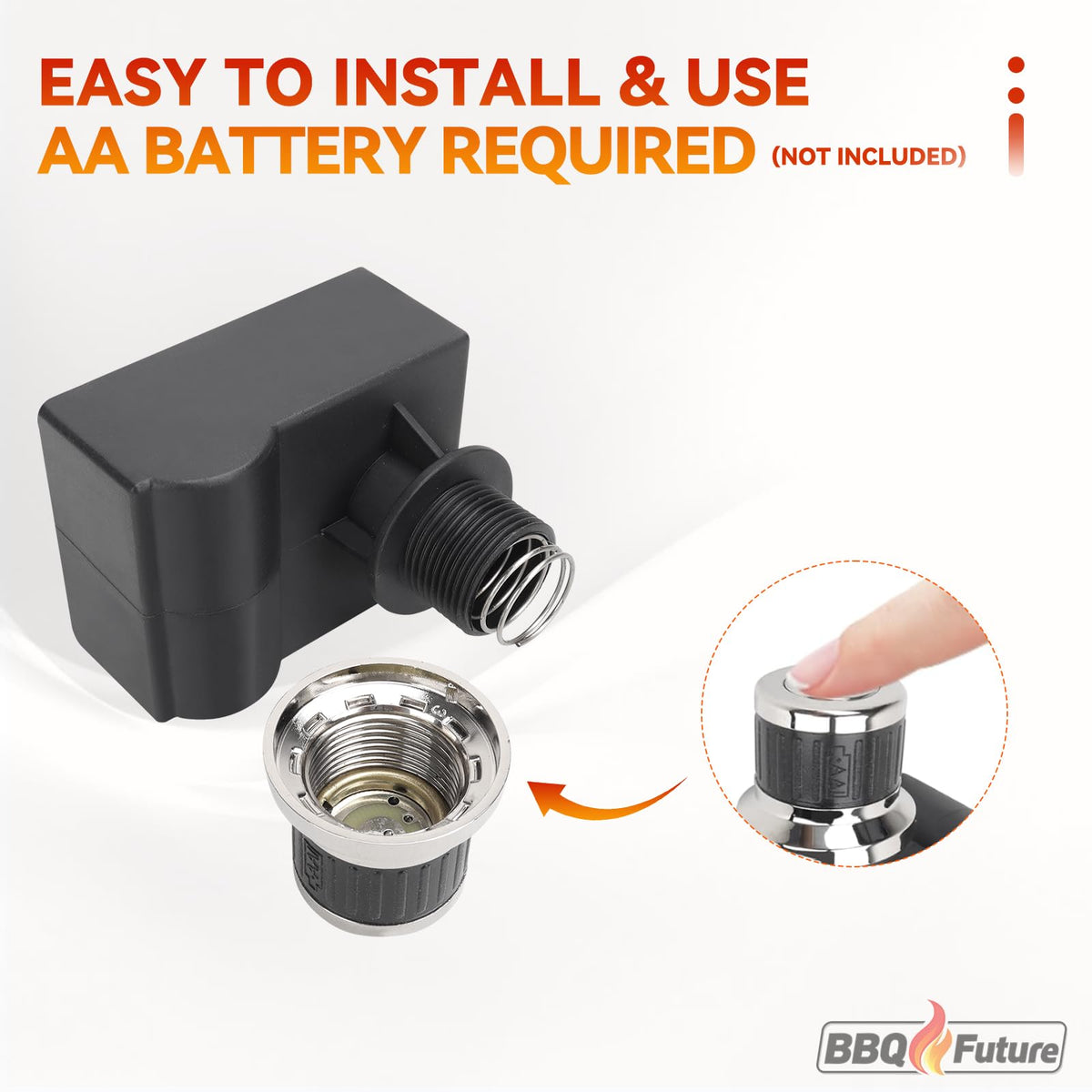 BBQ Future ignition kit requires AA battery for spark power