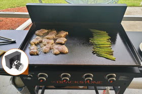BBQ Future igniter kit installed on Blackstone 36-inch griddle, ensuring fast lighting