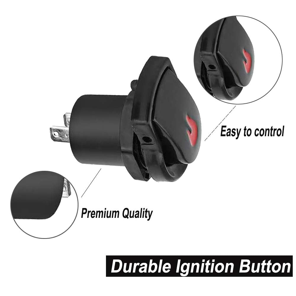 BBQ Future ignition button and two wires ready for quick replacement