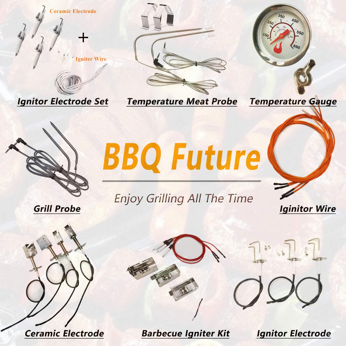 Check size and shape before ordering the BBQ Future ignition part