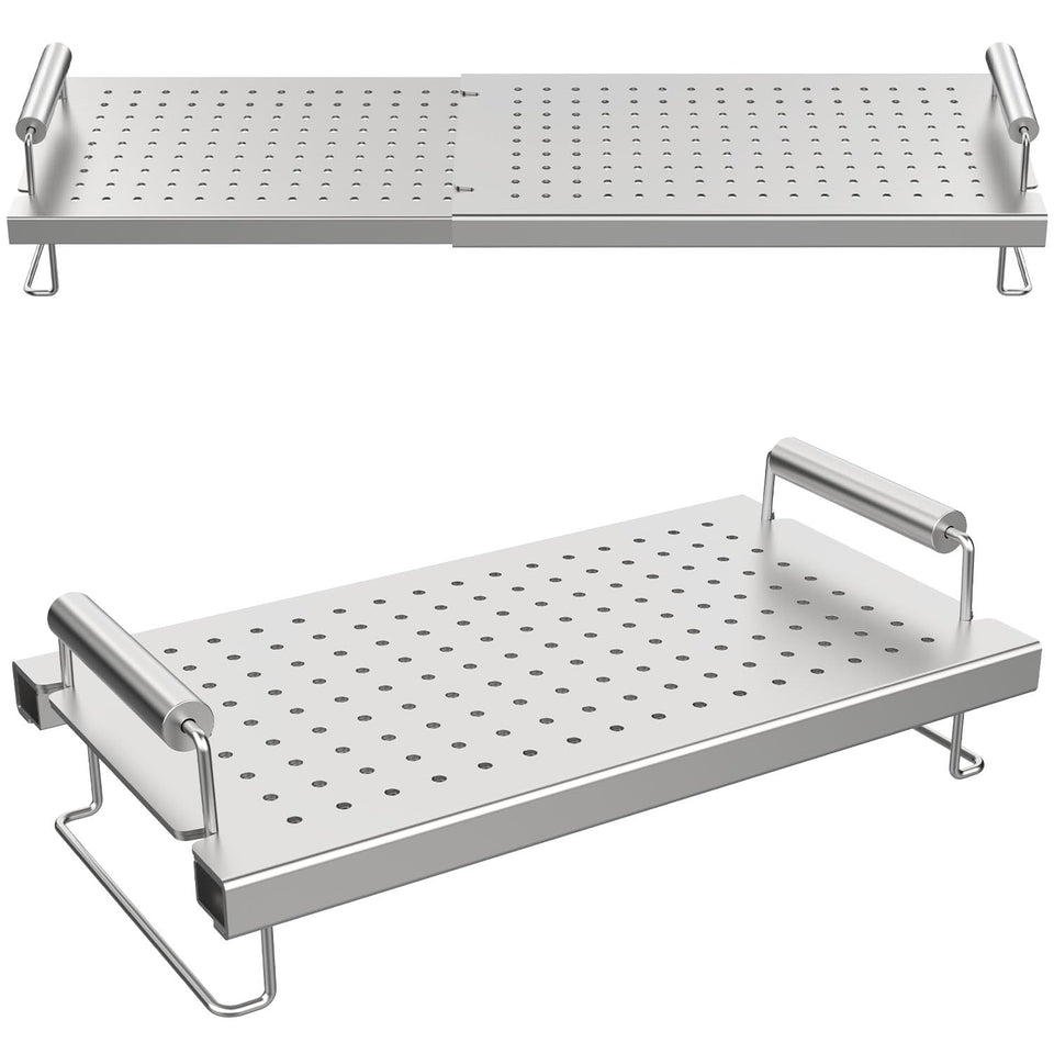 BBQ Future warming rack in packaging, heavy-duty steel ready to upgrade your grill