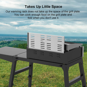 BBQ-PLUS easy-install rack with screws included for quick setup