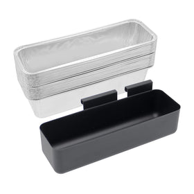 BBQ-PLUS grease catcher tray on a Camp Chef griddle keeps cooking area clean