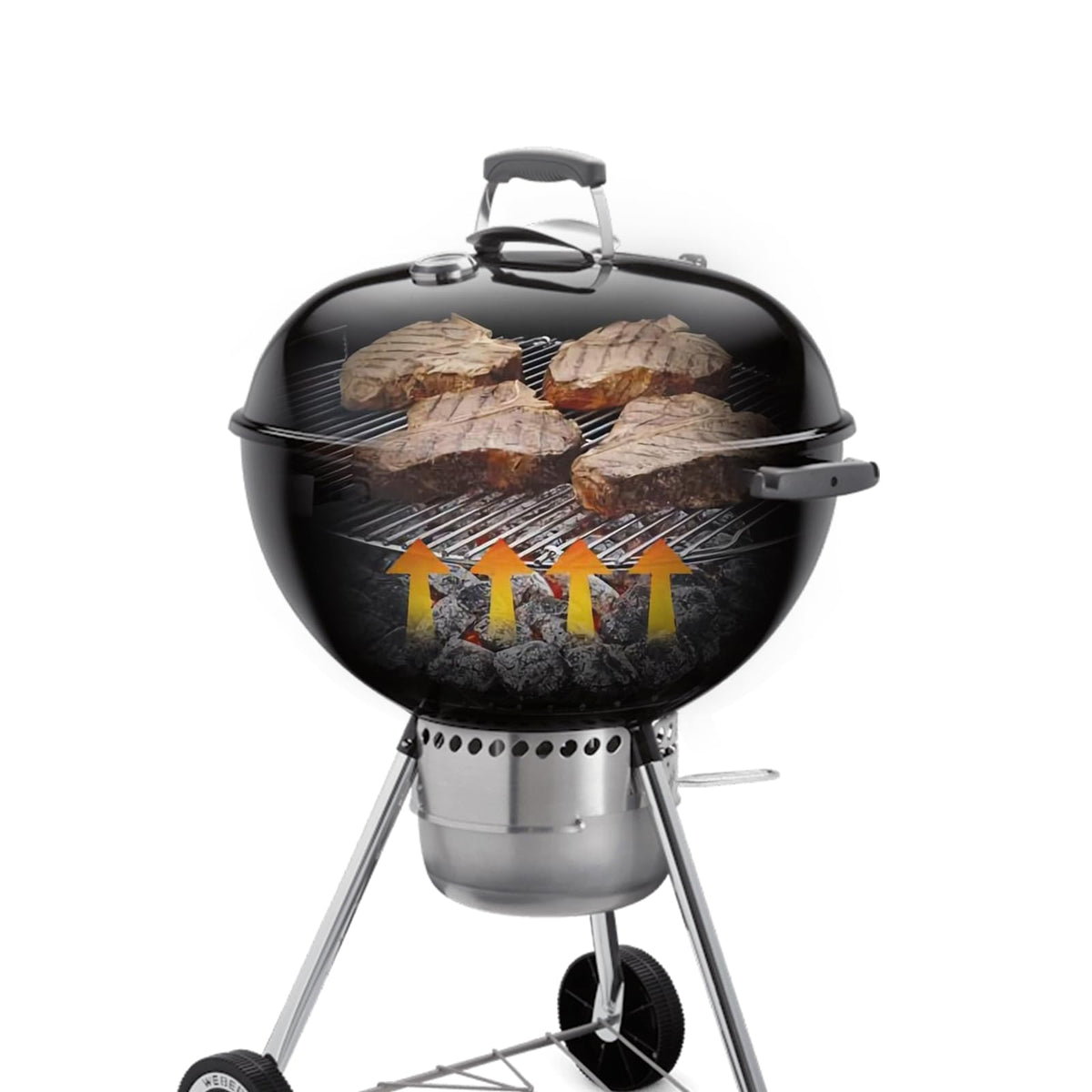 BBQ-Yummy durable hinge design supports frequent flipping and loading