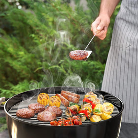 BBQ-Yummy close-up of durable material on Weber hinged grate