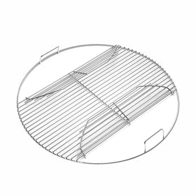BBQ-Yummy Weber 22inch hinged cooking grate with side handles for easy charcoal access