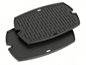 bbq777 cast iron griddle fits Weber Q1200 for durable cooking surface