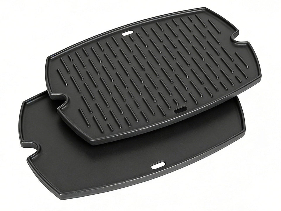 bbq777 cast iron griddle fits Weber Q1200 for durable cooking surface