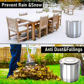 Stainless steel shield from BBQCuker with anti-rust coating for longevity.