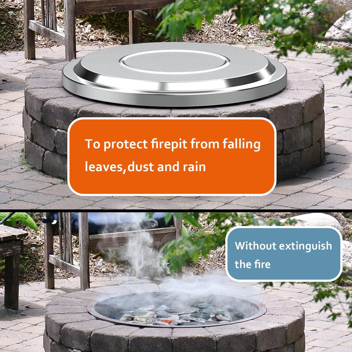 Easy-on, easy-off BBQCuker lid designed for post-burn warmth and safety.