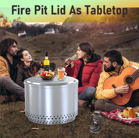 Weatherproof BBQCuker lid protecting the pit against rain and wind.
