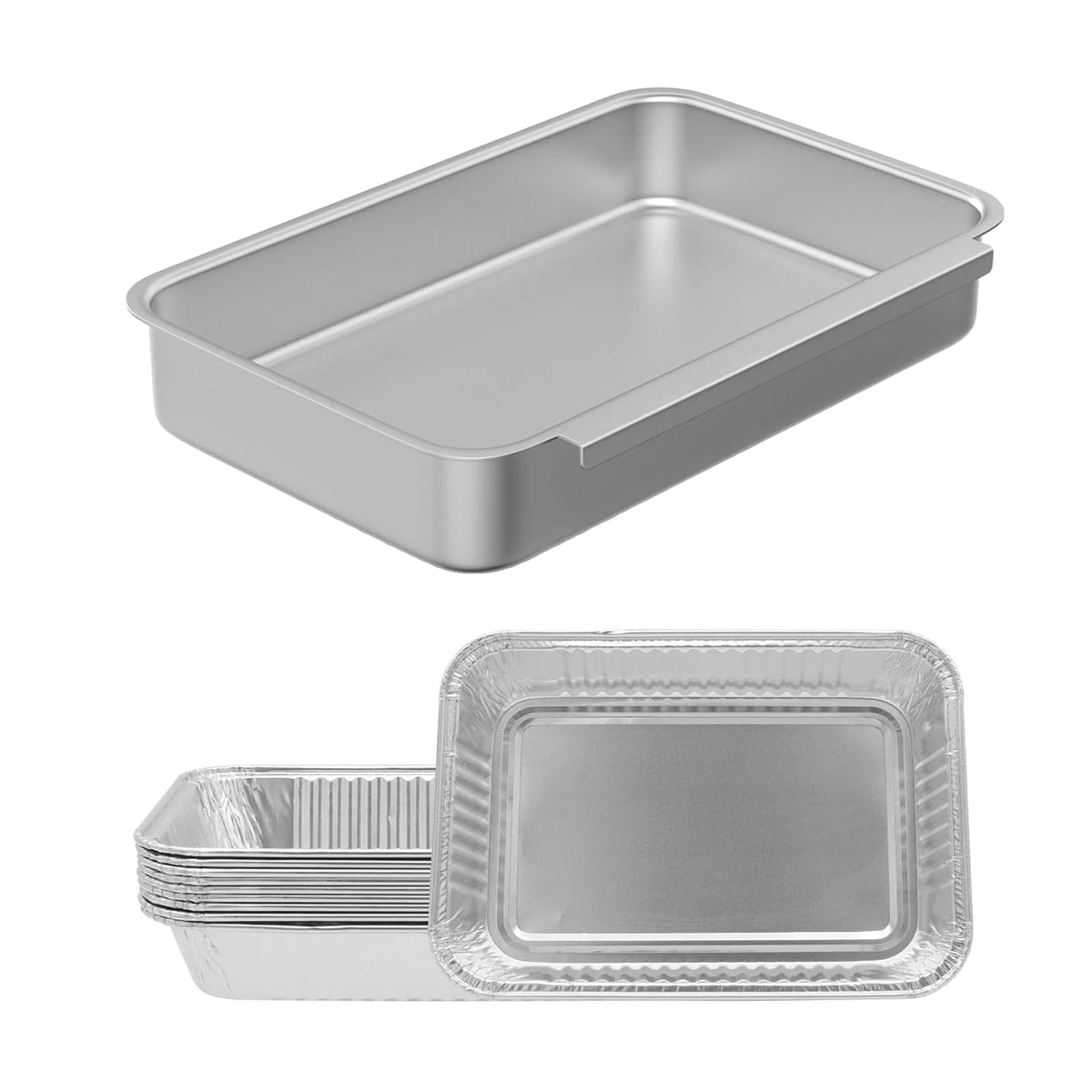 BBQ Future grease tray for Weber Spirit keeps drips neatly contained during grilling