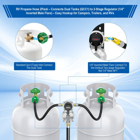 BBQHKCX CSA-certified RV propane hose for added reliability.