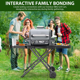 BBQMall heat-resistant coating protects the stand in hot sessions