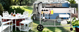 BBQMall tool hooks organize tongs and brushes within reach.