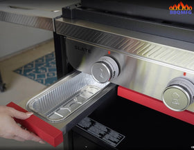 BBQMFG liners work with Weber Slate Griddle to reduce mess during sear.