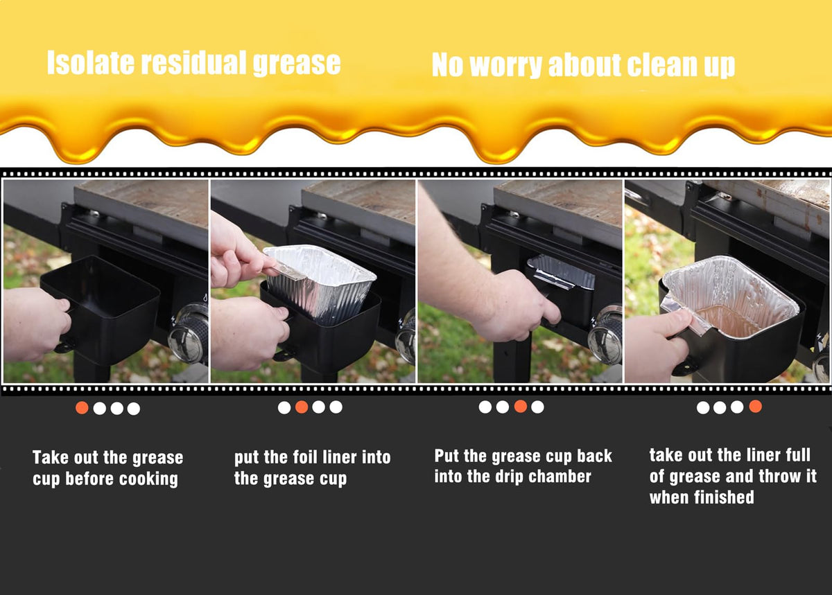 BBQMFG liners fit Blue Rhino Razor GGC2241M for quick post-grill cleanup.