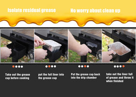 BBQMFG liners fit Blue Rhino Razor GGC2241M for quick post-grill cleanup.