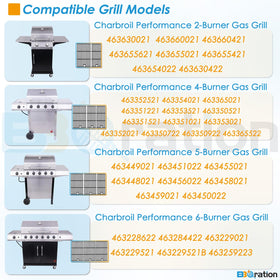 BBQration 17-inch wide grate close-up with matte finish for durable searing