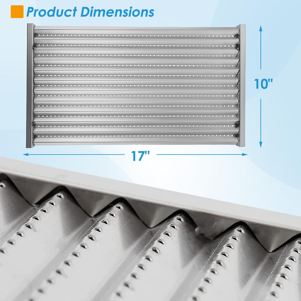 BBQration 17-inch emitter pack laid out for Char-Broil TRU Infrared grills.