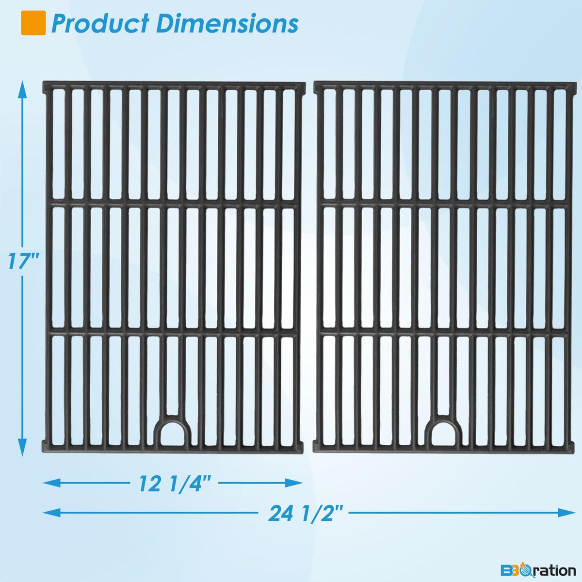 BBQration Charbroil 463352521 grate replacement for four-burner grills.