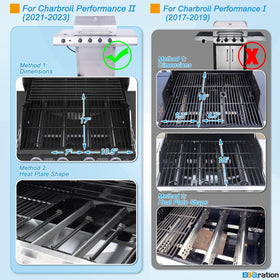 BBQration Charbroil Performance grate replacement part image shows compatibility