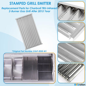 BBQration Charbroil TRU Infrared emitter with even heat distribution