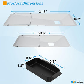 BBQration drip pan installed on Nexgrill illustrates simple replacement and reduced drips during cooking.