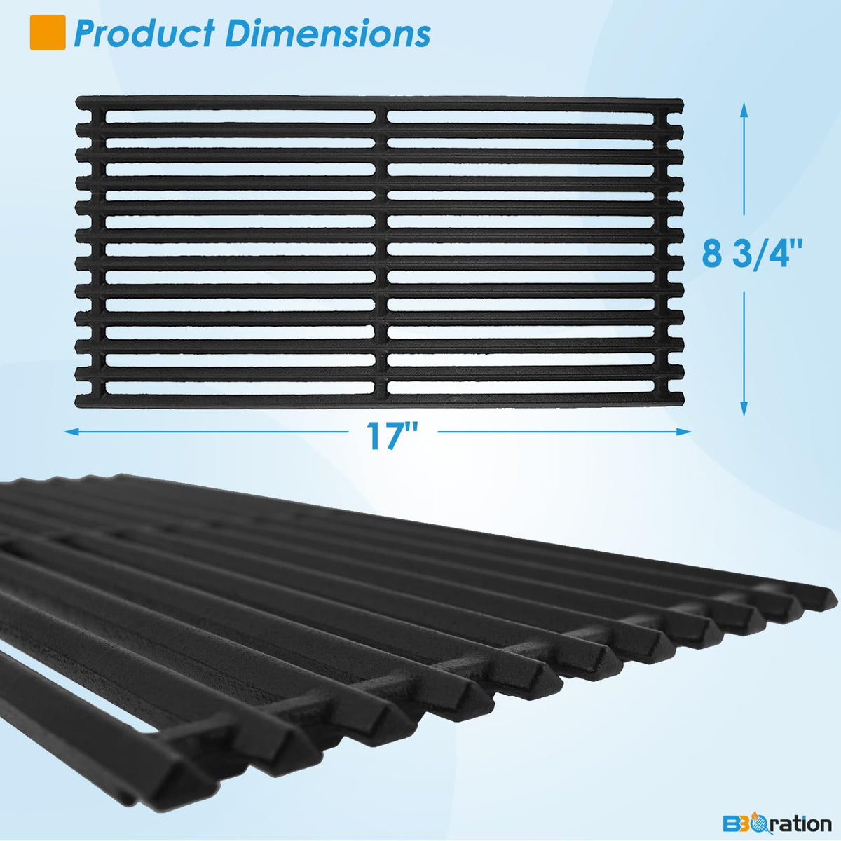 BBQration G369-0030-W2 grate 17 inch for Charbroil TRU Infrared