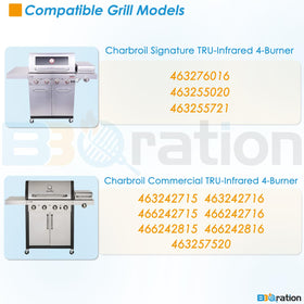 BBQration G533-2200-W1 emitter 17-inch close-up for Char-Broil TRU Infrared replacement.