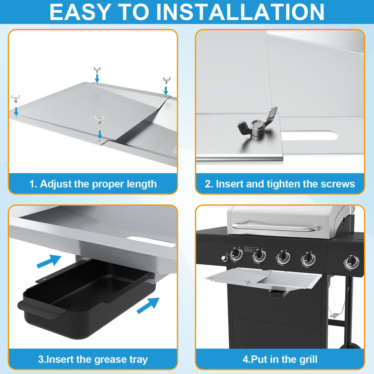 BBQration universal grease tray compatible with Dyna Glo models for efficient drip management.