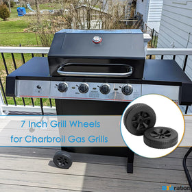 BBQration 2-pack keeps spare wheels ready for fast swaps.