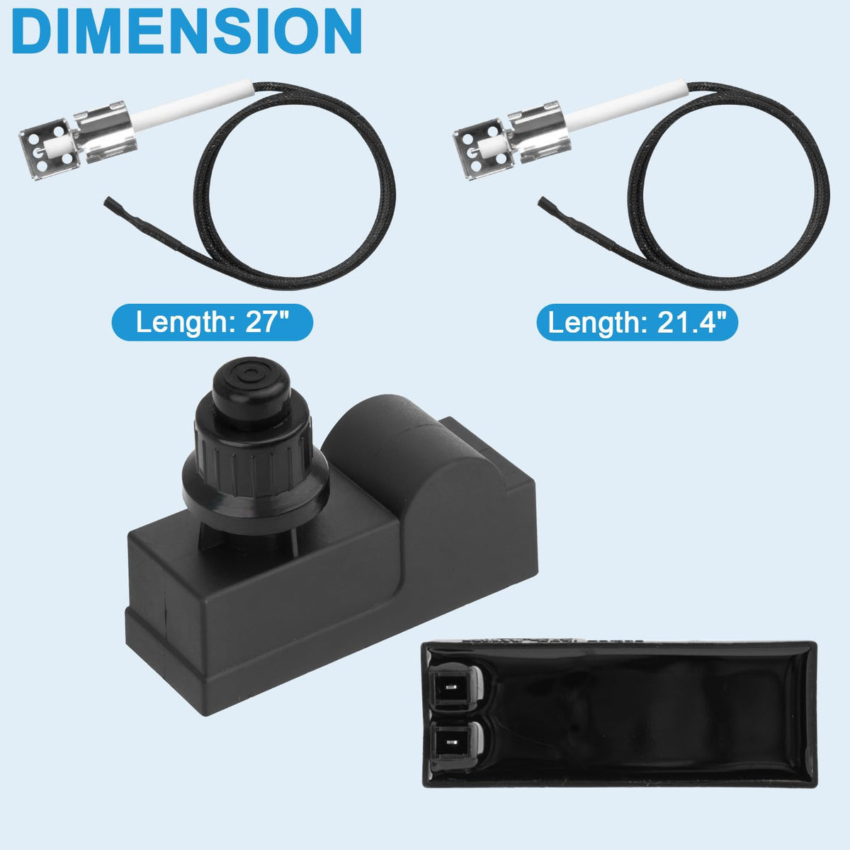 BBQration ignition wire 24-in for flexible routing on grills
