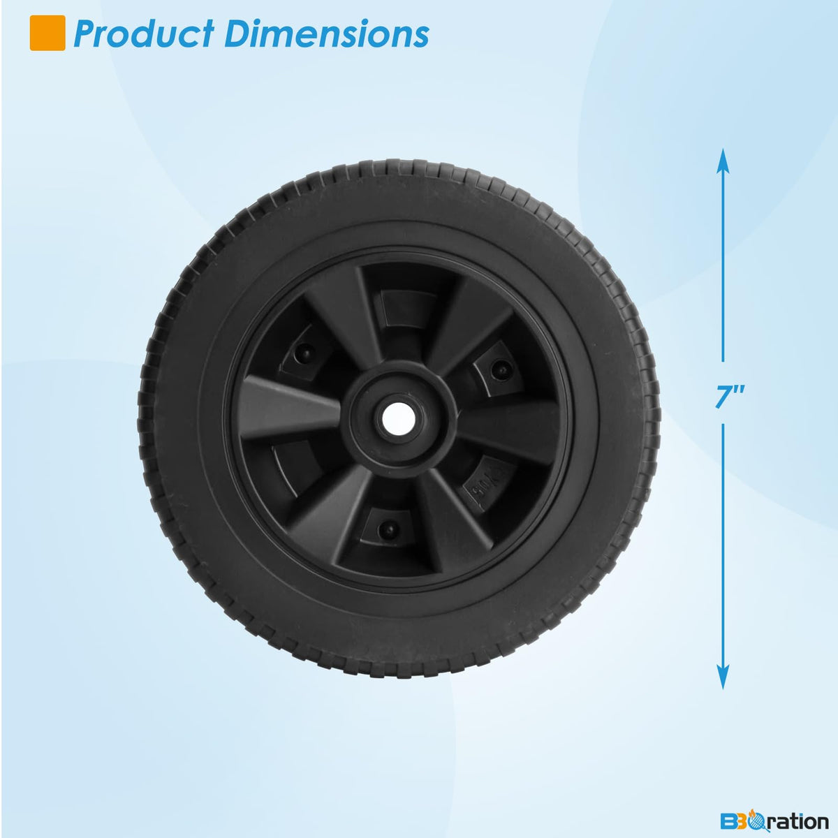 BBQration replacement wheels provide quick, tool-free grill mobility.