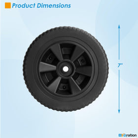 BBQration replacement wheels provide quick, tool-free grill mobility.