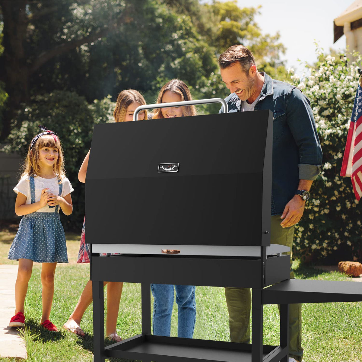 BBQration durable lid protects Blackstone griddle from weather and rust outdoors.