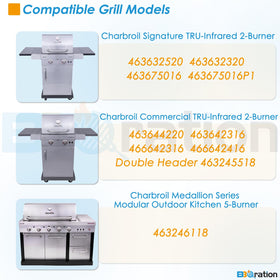 BBQration stamped stainless steel emitter close-up for durability