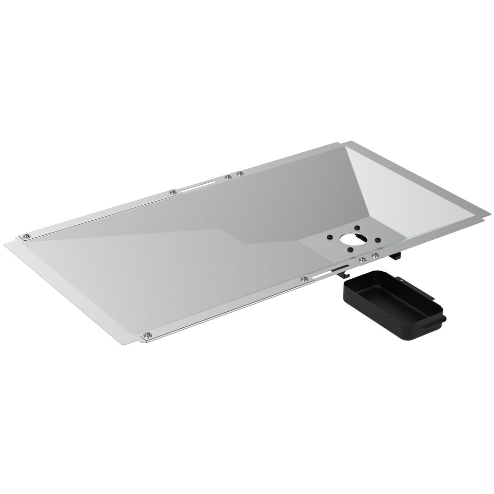 BBQration universal grease tray with catch pan on Nexgrill 720-0830H, easy cleanup.