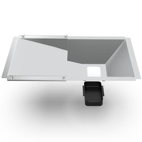 BBQration universal grease tray with Nexgrill compatibility viewed top, keeps grill clean and ready.