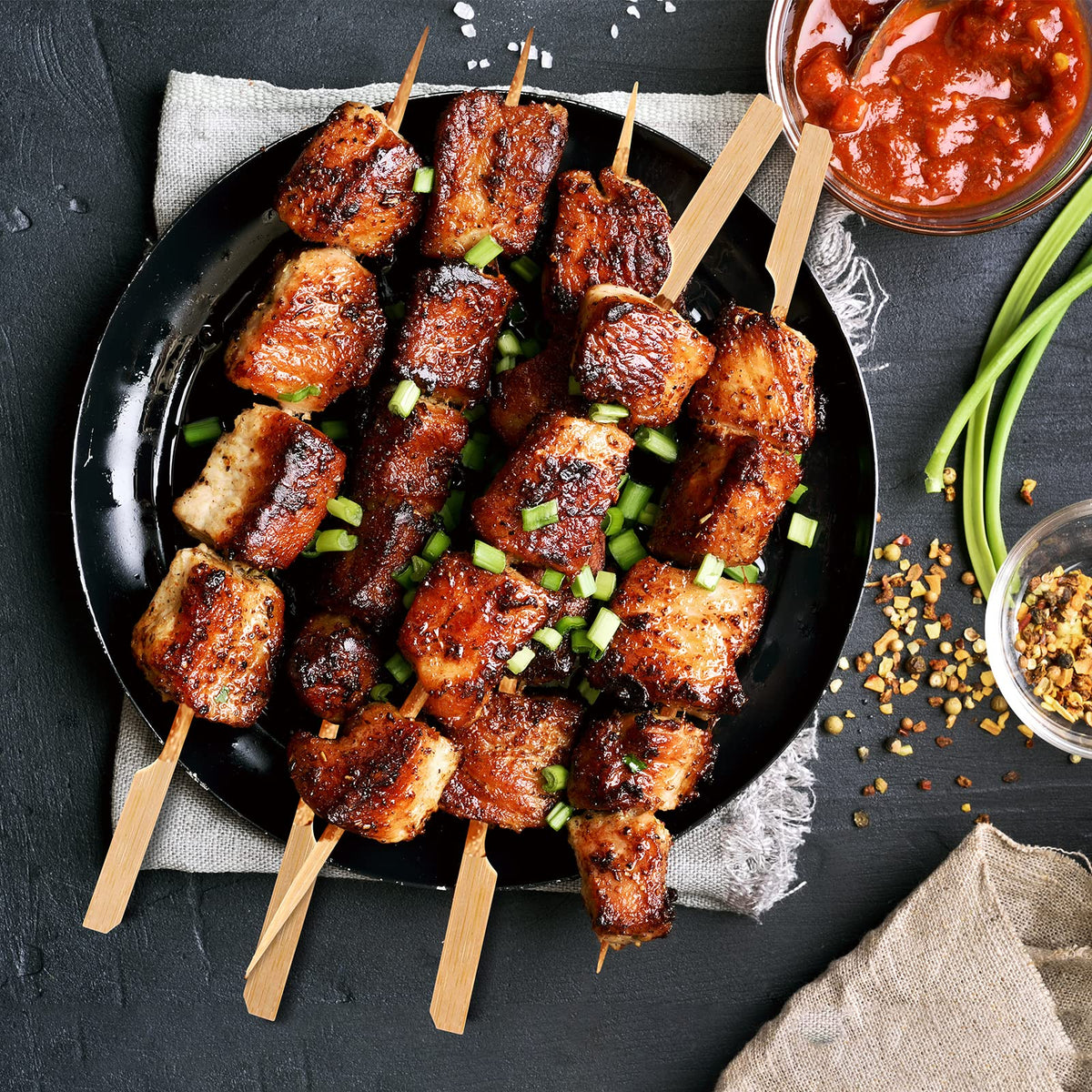 BBQStyle caramel apple sticks ideal for candy apples and snacks.