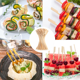 BBQStyle cocktail picks great for garnishes and bite-sized appetizers.