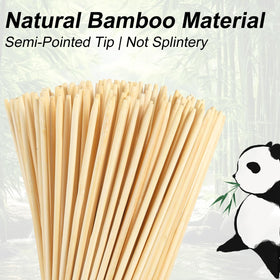 BBQStyle disposable eco-friendly smores sticks in natural bamboo.