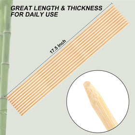 BBQStyle natural bamboo sticks showcase clean burn with no messy cleanup.