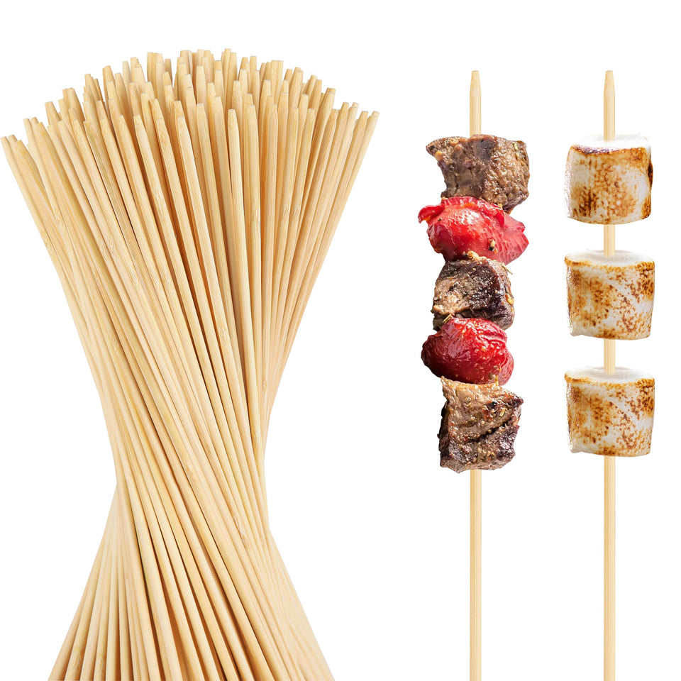 BBQStyle natural bamboo smores sticks 17.5 inch full-length roasting for safe campfire fun.