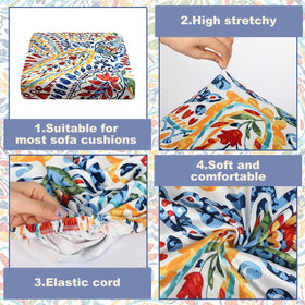 BBSET outdoor paisley cushion cover brightens patio seating while guarding against spills
